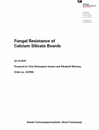Raport de la Institutul Tehnologic Danez privind rezistenta la fungi a SkamoWall Board (panoului)