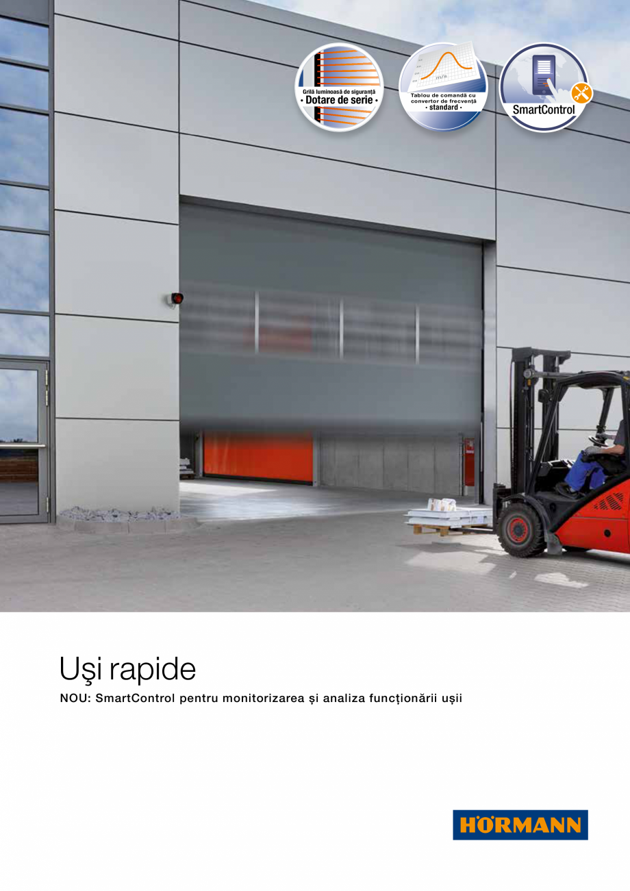 Pagina 1-Usi sectionale rapide HÖRMANN HS 5012 PU S Catalog, brosura Romana Grilă luminoasă de...