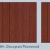 Modelul 984 - Usa din otel cu panouri verticale - Decograin Rosewood Usi basculante Berry 