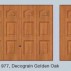Model 977 - Usa din otel cu casete -  Decograin Golden Oak  Usi basculante Berry 