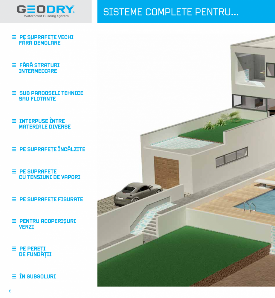 Pagina 8-Ssteme constructive hidroizolante cu membrane G-TEX  GEODRY G-TEX SUPREME, G-TEX INFINITY, G-TEX...
