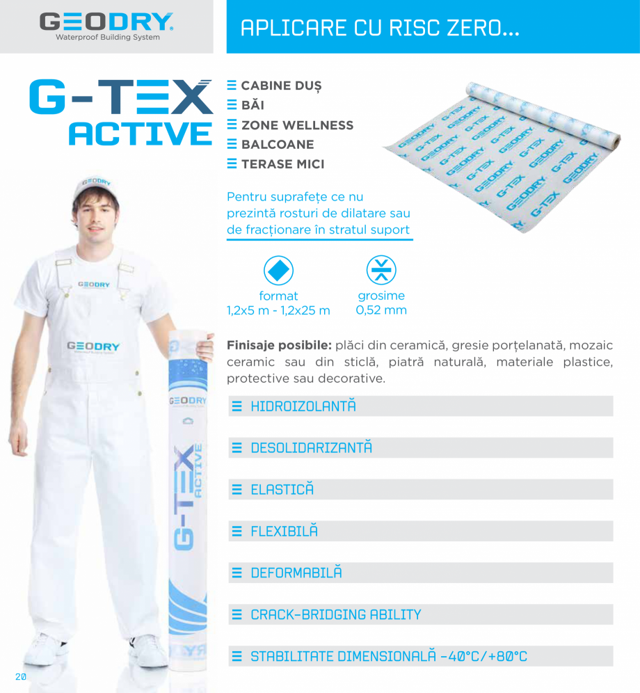 Pagina 20 - Ssteme constructive hidroizolante cu membrane G-TEX  GEODRY G-TEX REFLEX, G-TEX INFINITY...