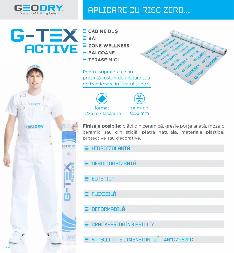 Pagina 20-Ssteme constructive hidroizolante cu membrane G-TEX  GEODRY G-TEX SUPREME, G-TEX INFINITY, G-TEX...