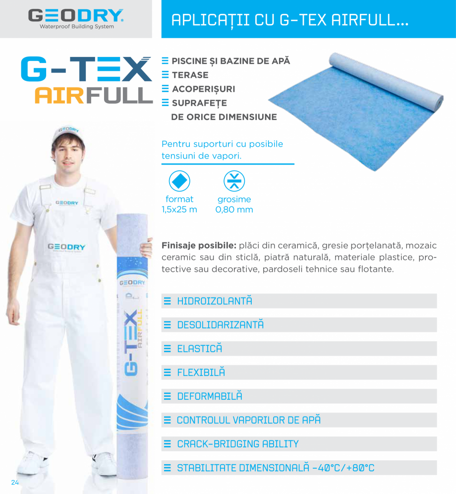 Pagina 24-Ssteme constructive hidroizolante cu membrane G-TEX  GEODRY G-TEX SUPREME, G-TEX INFINITY, G-TEX...