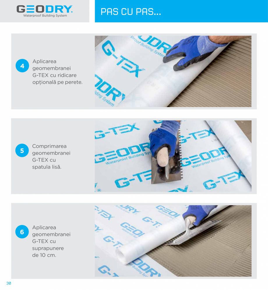 Pagina 30-Ssteme constructive hidroizolante cu membrane G-TEX  GEODRY G-TEX SUPREME, G-TEX INFINITY, G-TEX...