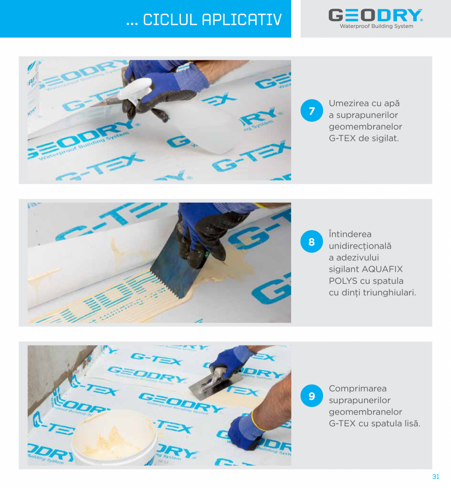 Pagina 31-Ssteme constructive hidroizolante cu membrane G-TEX  GEODRY G-TEX SUPREME, G-TEX INFINITY, G-TEX...