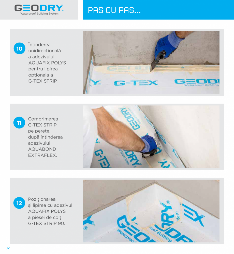 Pagina 32-Ssteme constructive hidroizolante cu membrane G-TEX  GEODRY G-TEX SUPREME, G-TEX INFINITY, G-TEX...
