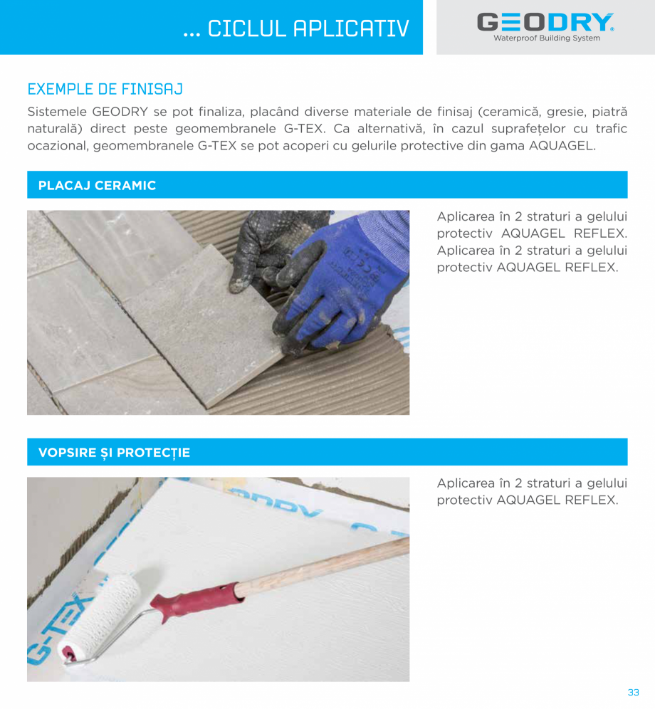 Pagina 33-Ssteme constructive hidroizolante cu membrane G-TEX  GEODRY G-TEX SUPREME, G-TEX INFINITY, G-TEX...