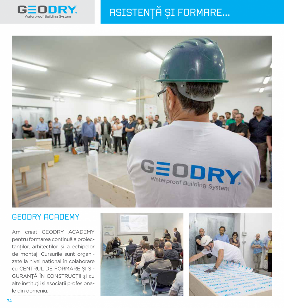Pagina 34-Ssteme constructive hidroizolante cu membrane G-TEX  GEODRY G-TEX SUPREME, G-TEX INFINITY, G-TEX...