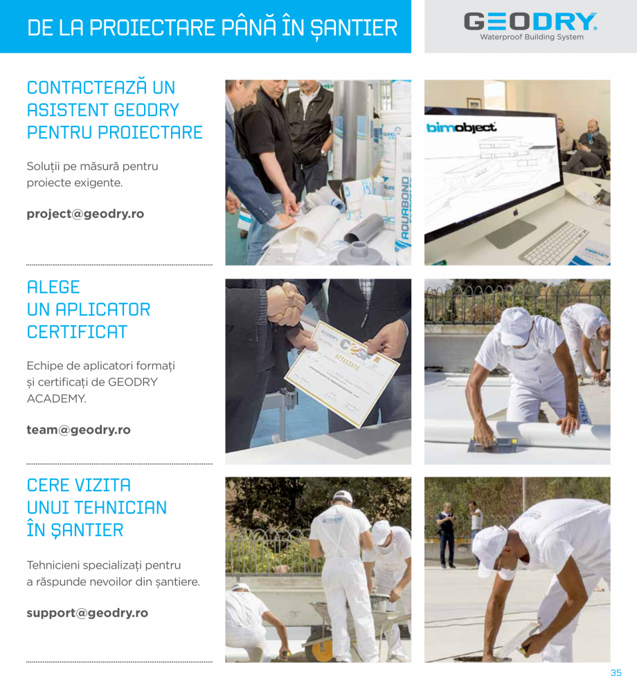 Pagina 35-Ssteme constructive hidroizolante cu membrane G-TEX  GEODRY G-TEX SUPREME, G-TEX INFINITY, G-TEX...