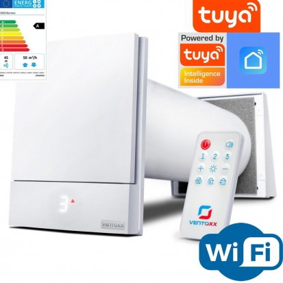 Prezerntare recuperator de caldura telecomanda smart wifi Ventoxx Harmony wifi smart Unitate de ventilatie cu recuperare