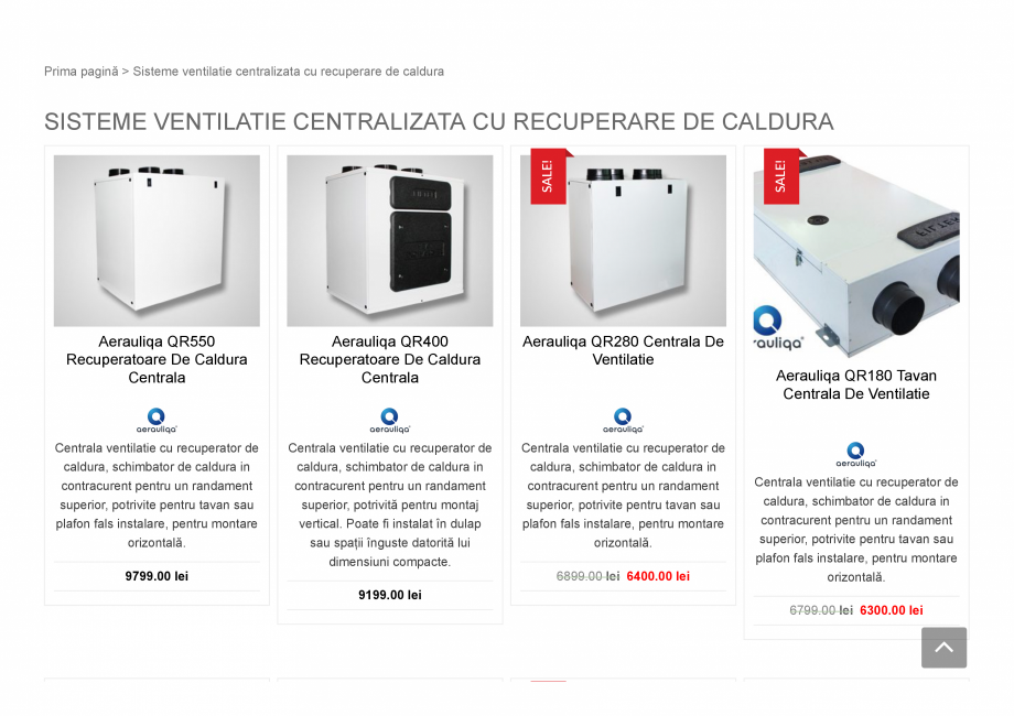 Pagina 1-Sisteme ventilatie centralizata cu recuperare de caldura  Catalog, brosura Romana Prima pagină >...