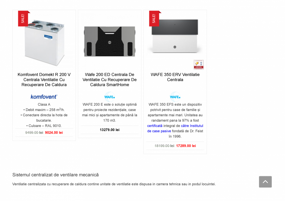 Pagina 6-Sisteme ventilatie centralizata cu recuperare de caldura  Catalog, brosura Romana la

Clasa A
•...