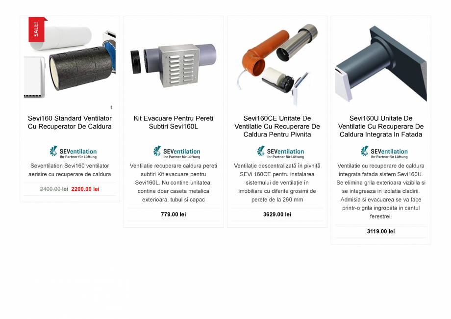 Pagina 4-Ventilator aerisire descentralizata cu recuperator de caldura  Catalog, brosura Romana tru

SEVi...