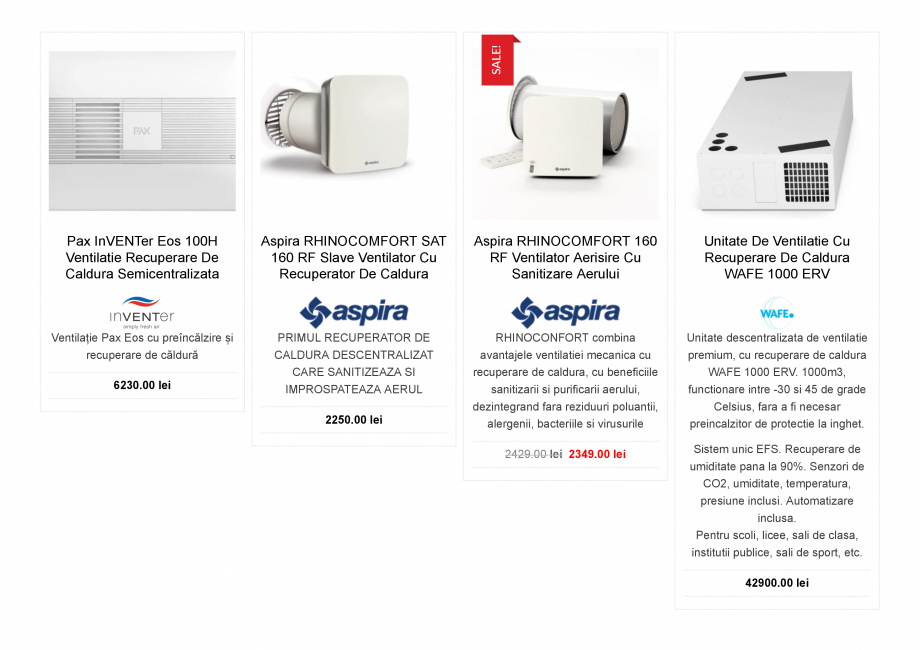 Pagina 6-Ventilator aerisire descentralizata cu recuperator de caldura  Catalog, brosura Romana fara...