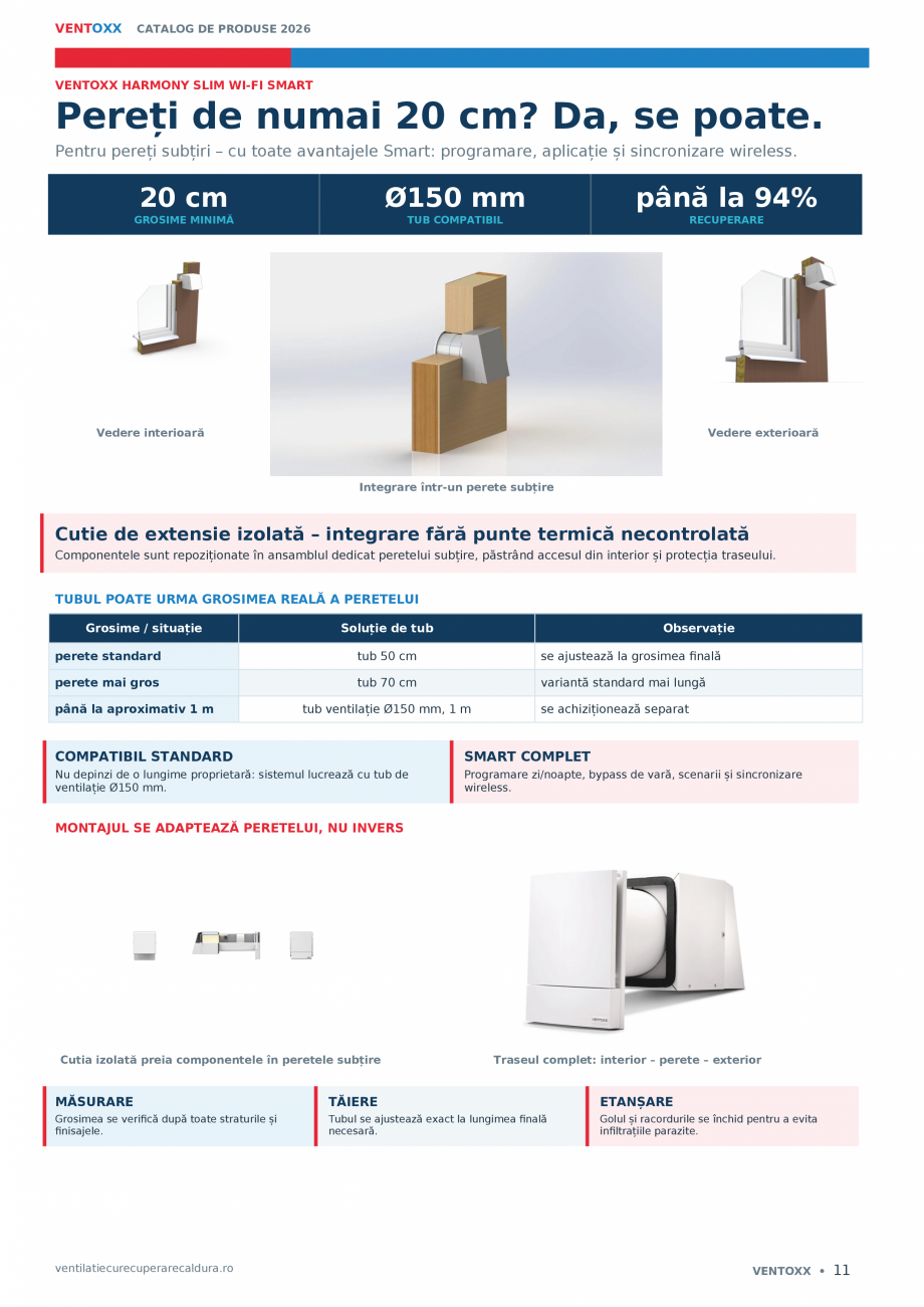 Pagina 11-Catalog Ventoxx- Recuperatoare caldura - 2026  Catalog, brosura Romana e comunică wireless, iar...