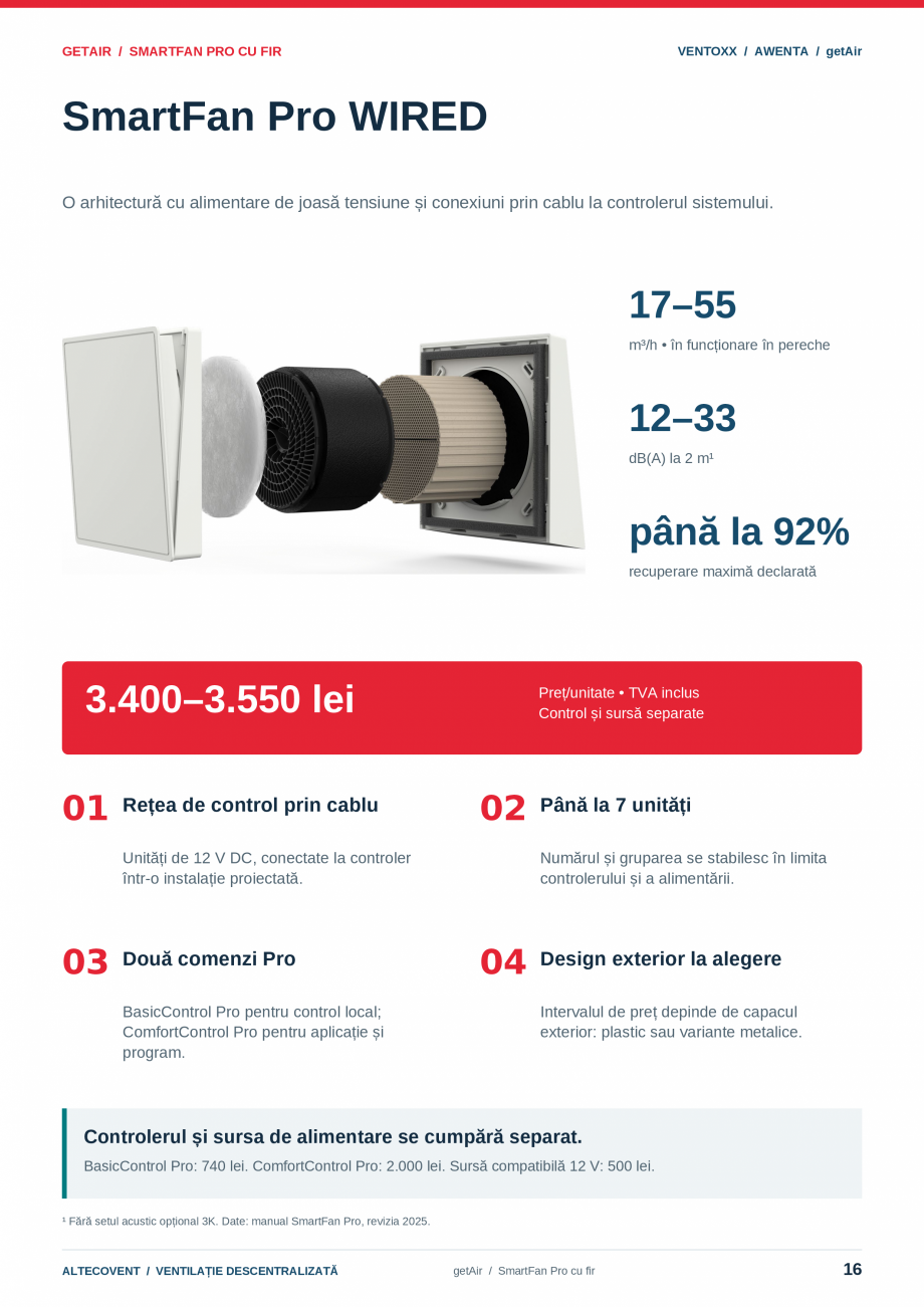 Pagina 16-Ventilatie descentralizata- Ventoxx - Awenta- Getair  Catalog, brosura Romana / getAir

GETAIR /...