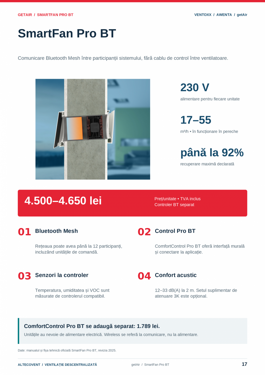 Pagina 17-Ventilatie descentralizata- Ventoxx - Awenta- Getair  Catalog, brosura Romana TILAȚIE...