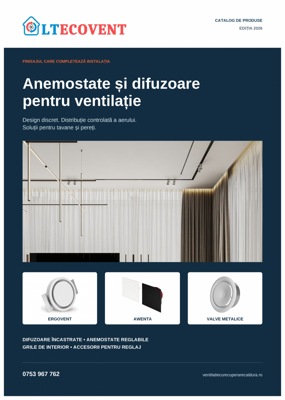 Pagina 1-Anemostate-Difuzoare-Altecovent-2026  Catalog, brosura Romana CATALOG DE PRODUSE
EDIȚIA 2026
...