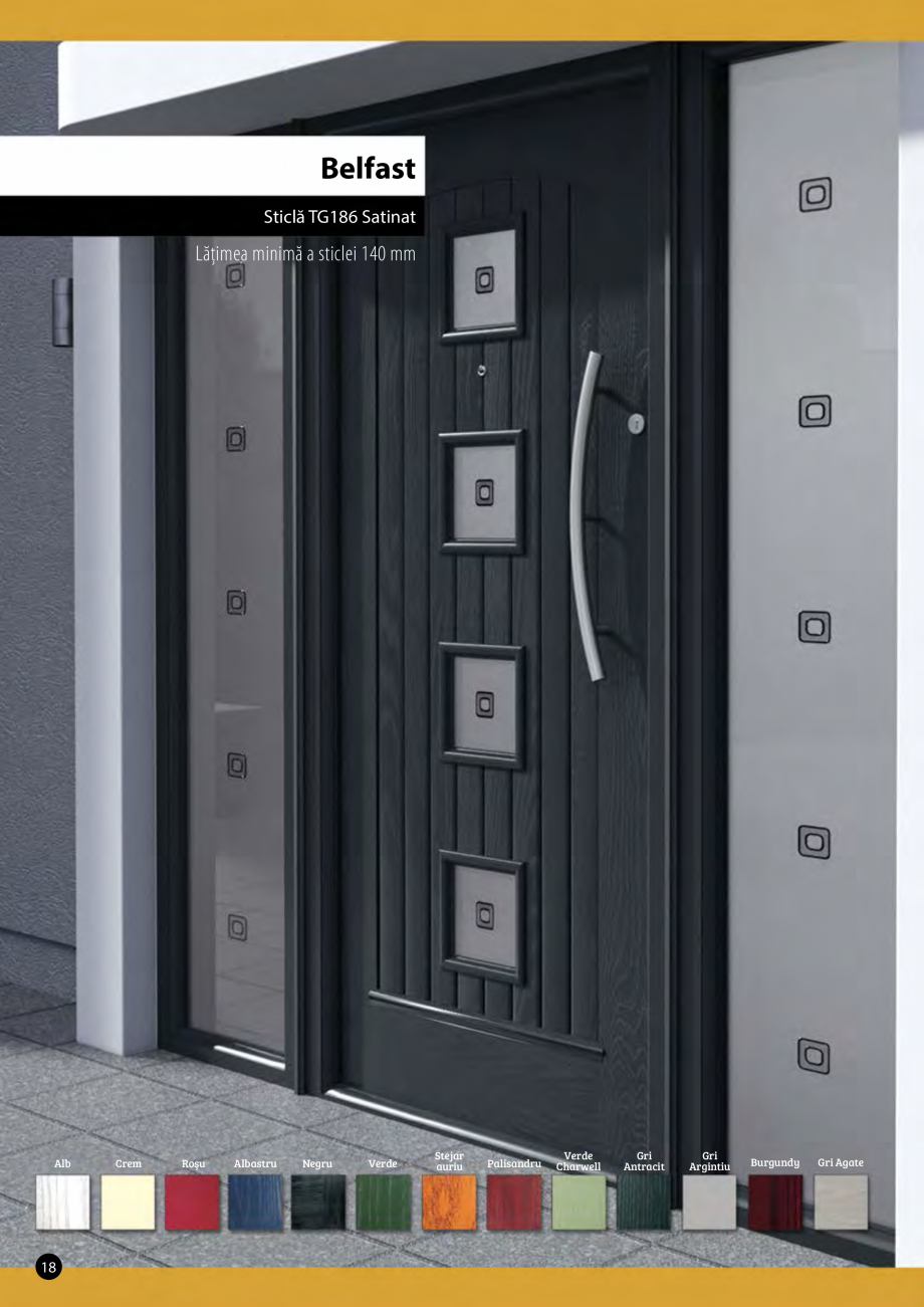 Pagina 1-Usa de exterior PALLADIO  BELFAST Fisa tehnica Romana Belfast
Sticlă TG186 Satinat

Lăţimea...