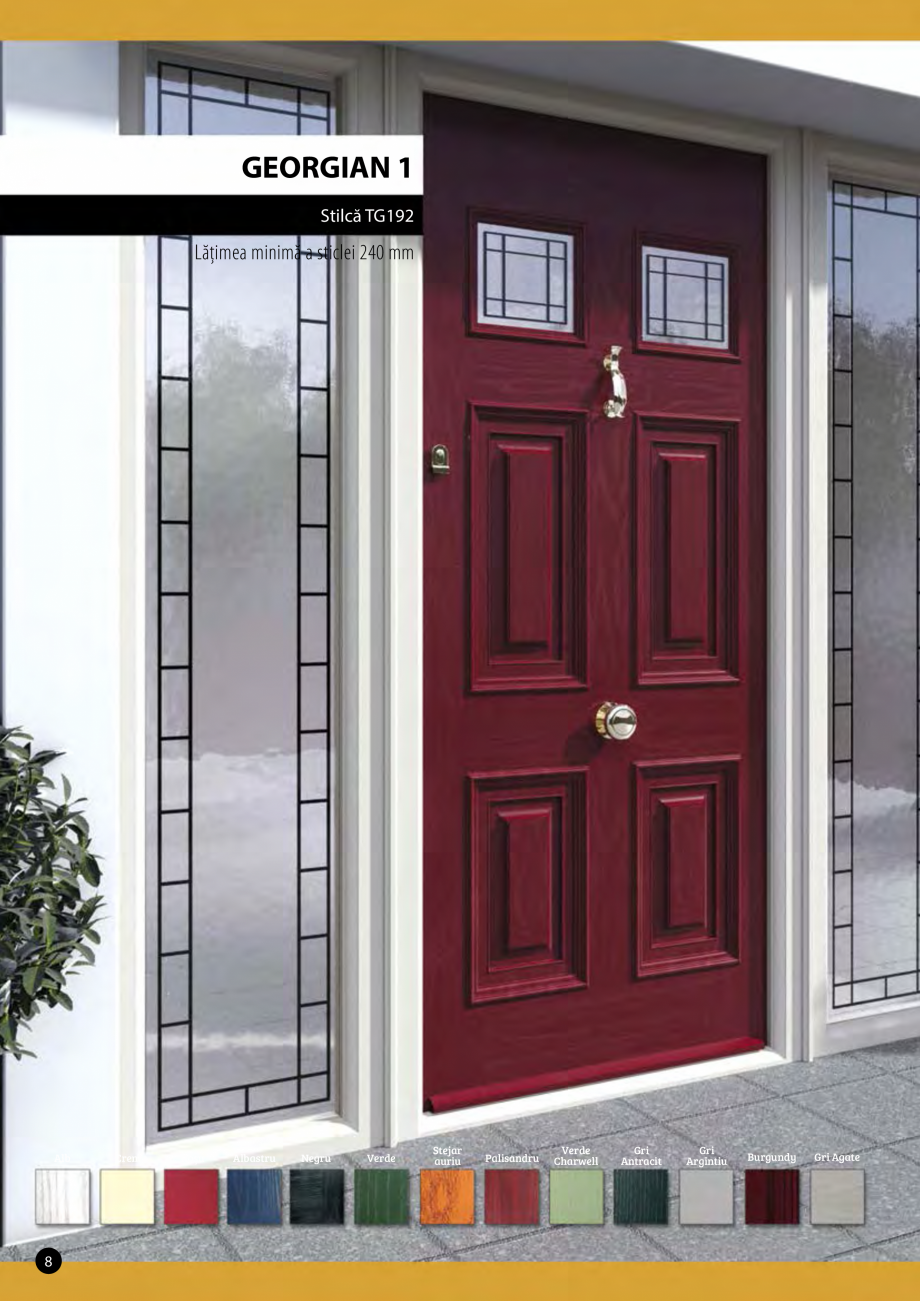 Pagina 1-Usa de exterior PALLADIO  GEORGIAN 1 Fisa tehnica Romana GEORGIAN 1
Stilcă TG192

Lăţimea minimă...