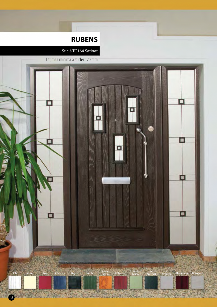 Pagina 1-Usa de exterior PALLADIO  RUBENS Fisa tehnica Romana RUBENS
Sticlă TG164 Satinat

Lăţimea minimă...