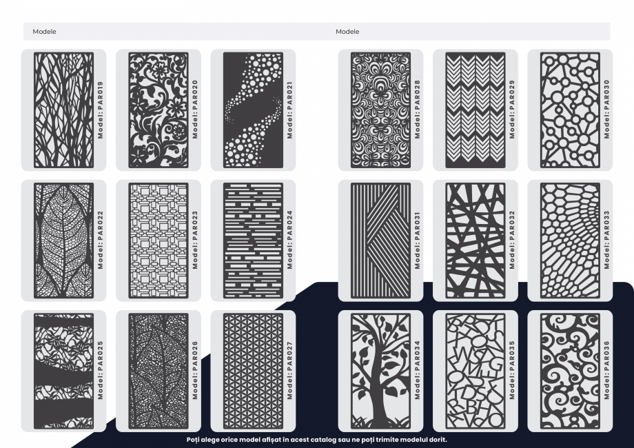 Pagina 11 - Catalog Paravane Decorative  Catalog, brosura Romana  confort și ospitalitate.
...