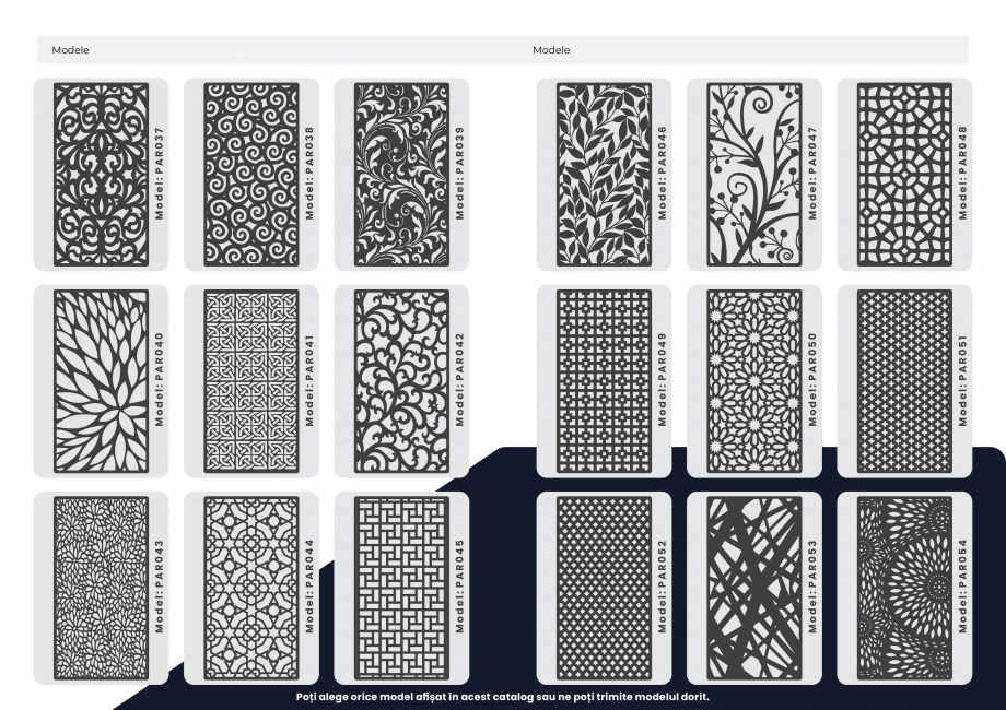Pagina 12 - Catalog Paravane Decorative  Catalog, brosura Romana R008

Model: PAR007

Poți alege...