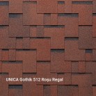 UNICA GOTHIK ROȘU TIZIANO 512 (TIZIANO RED 512) - Șindrilă bituminoasă - UNICA GOTHIK