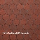 UNICA TRADITIONAL ROSU ANTIC 400 (ANTIQUE RED 400)  - Șindrilă bituminoasă - UNICA TRADIȚIONAL
