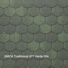 UNICA TRADITIONAL VERDE OLIV 477 (OLIVE GREEN 477) - Șindrilă bituminoasă - UNICA TRADIȚIONAL