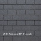 UNICA RECTANGULAR GRI ARDEZIE 061 (SLATE GREY 061) - Șindrilă bituminoasă - UNICA RECTANGULAR
