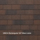 UNICA RECTANGULAR MARO LEMN 547 (WOOD BROWN 547) - Șindrilă bituminoasă - UNICA RECTANGULAR