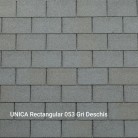 UNICA RECTANGULAR GRI DESCHIS 053 (LIGHT GREY 053) - Șindrilă bituminoasă - UNICA RECTANGULAR