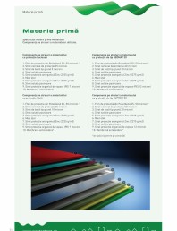 Specificatii materii prime Wetterbest - Componenta pe straturi a materialelor utilizate pentru tabla cutata