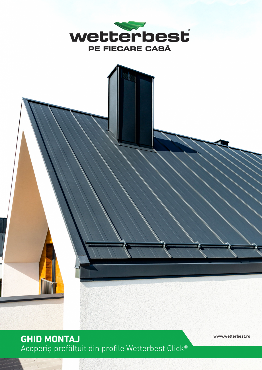 Pagina 1 - Ghid montaj acoperis prefaltuit din profile Wetterbest Click Instructiuni montaj,...