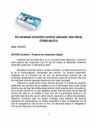 Kit wireless xComfort control jaluzele/usa garaj
