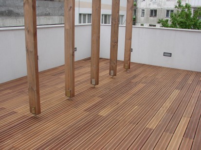 Pardoseli terasa din lemn exotic Cumaru CUMARU Deck pentru terasa
