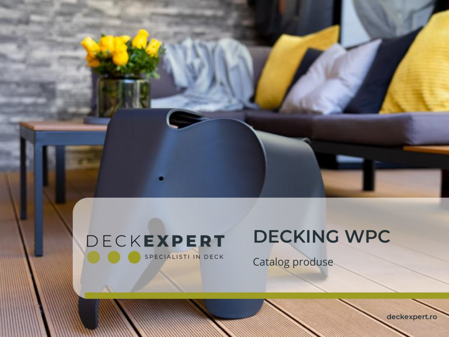 Pagina 1-Catalog produse Deck WPC deckexpert.ro DUNA, GALA, SOLID Certificare produs Romana DECKING WPC...