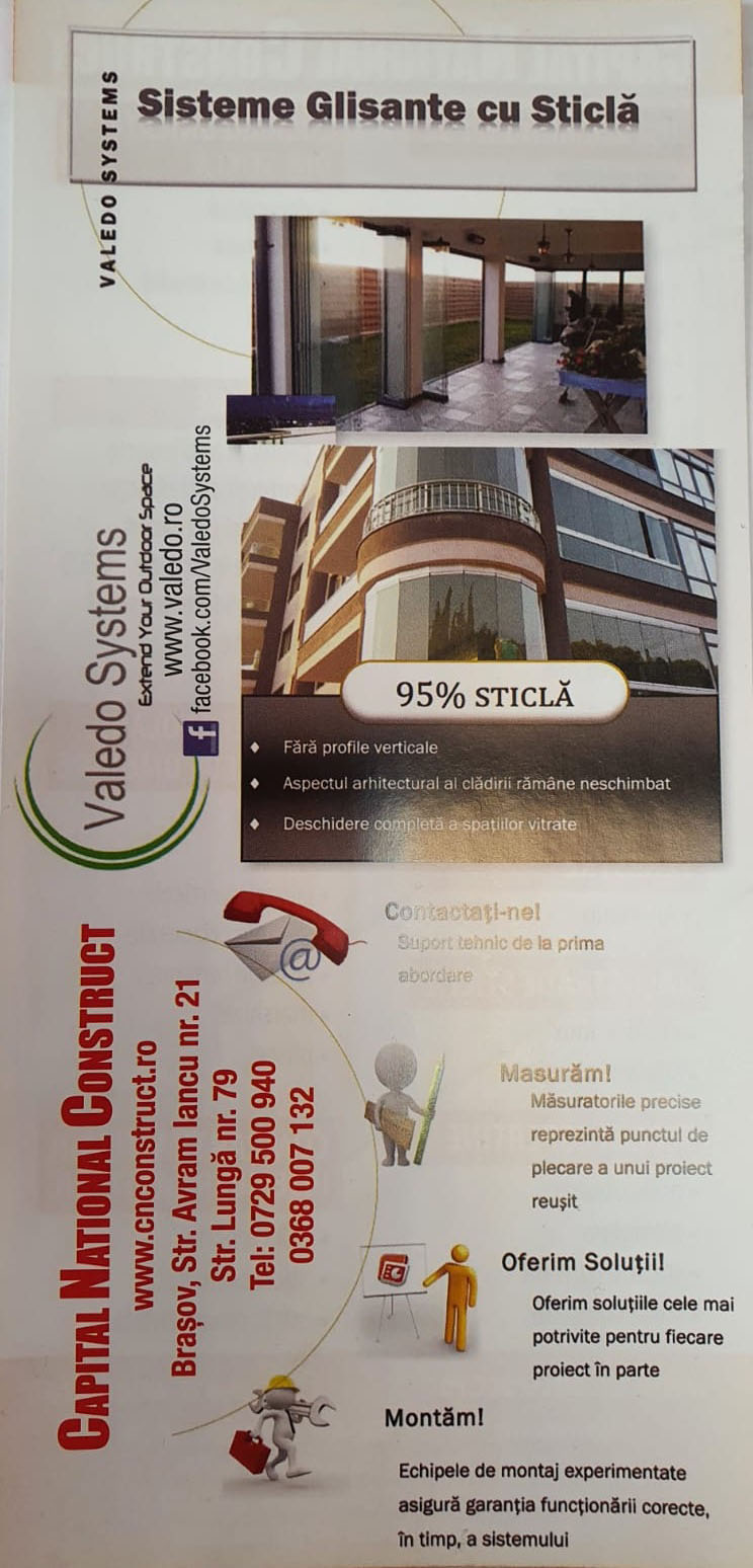 Pagina 1-Sisteme glisante cu sticla CAPITAL NATIONAL CONSTRUCT Catalog, brosura 