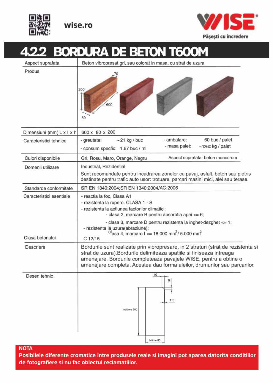Pagina 1-Bordura de beton WISE T600M Fisa tehnica Romana 4.2.2 BORDURA DE BETON T600M

~
~

Sunt recomandate ...