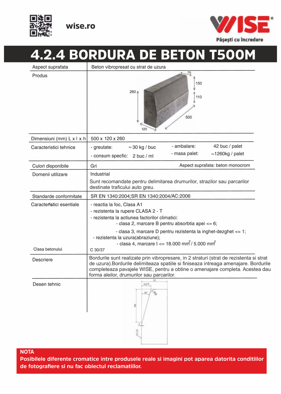 Pagina 1-Bordura de beton WISE R500M Fisa tehnica Romana 4.2.4 BORDURA DE BETON T500M

~
~

Sunt recomandate ...