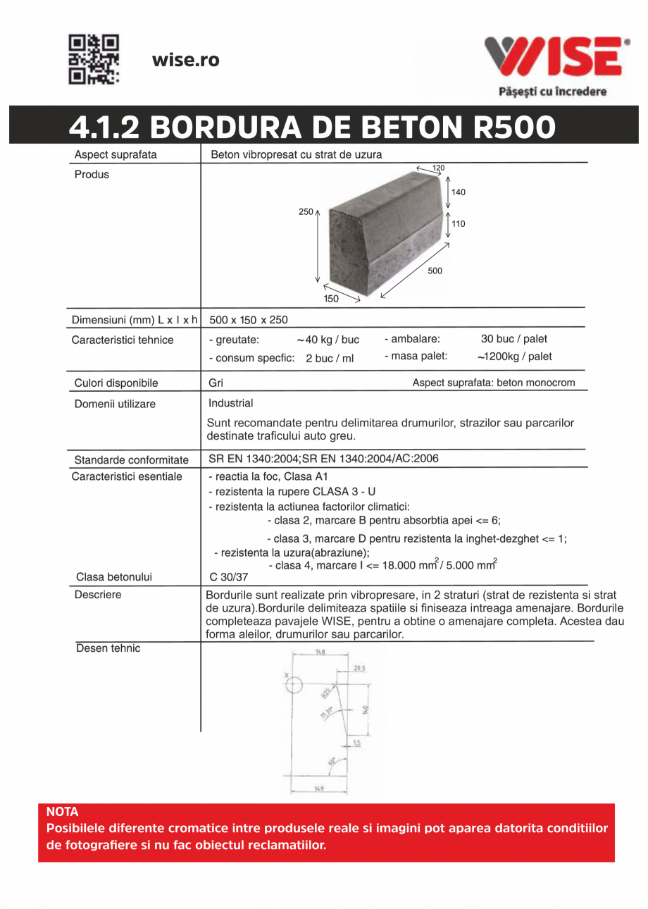 Pagina 1-Bordura de beton WISE R500 Fisa tehnica Romana 4.1.2 BORDURA DE BETON R500

~
~

Sunt recomandate...