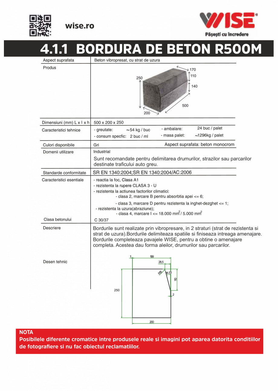 Pagina 1-Bordura de beton WISE R500M Fisa tehnica Romana 4.1.1 BORDURA DE BETON R500M

~
~

Sunt recomandate ...