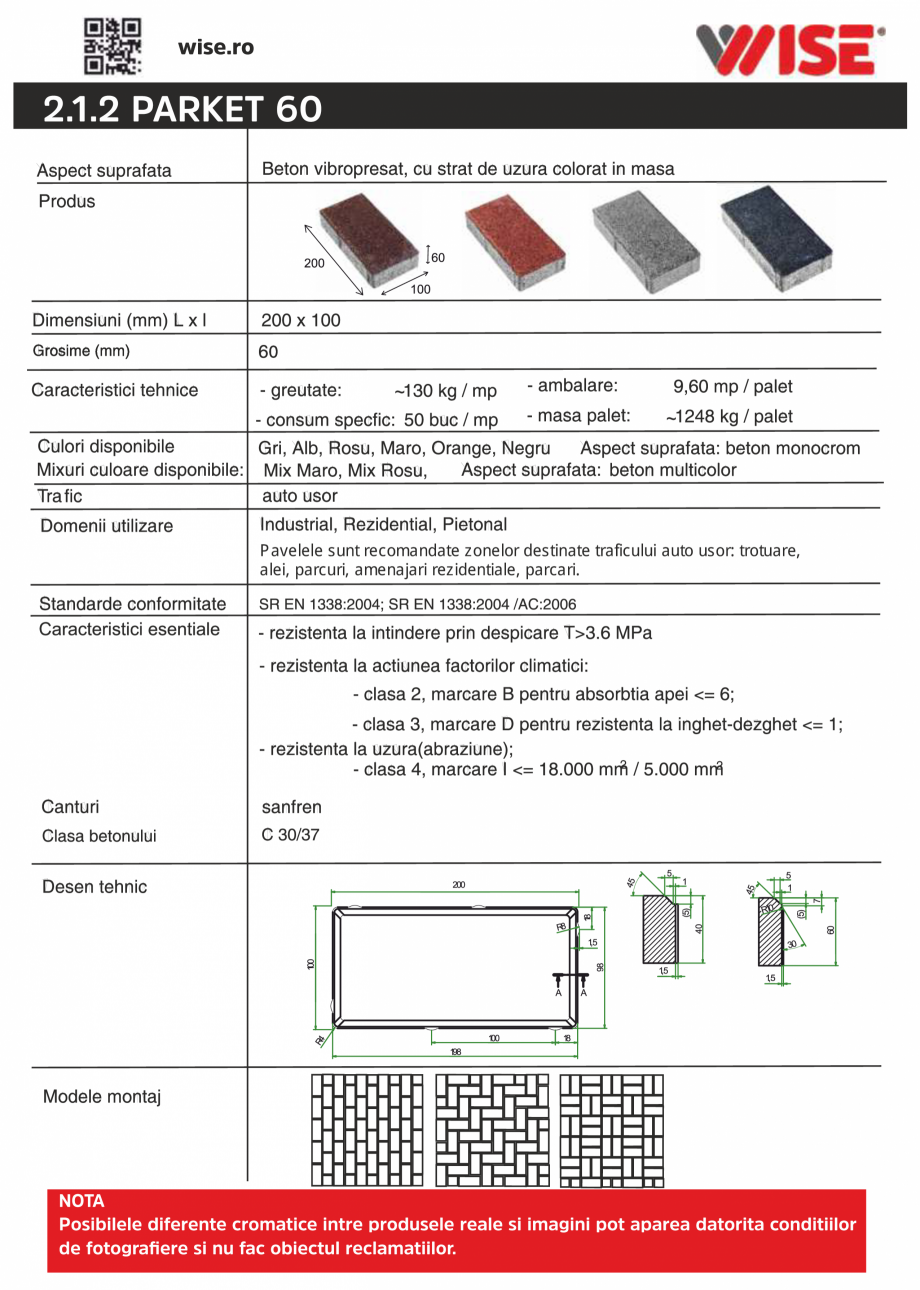 Pagina 1-Pavaj din beton 60 WISE PARKET Fisa tehnica Romana 2.1.2 PARKET 60

~
~

Pavelele sunt recomandate...