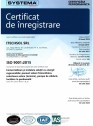 Certificat ITECHSOL - ISO 9001:2015 - Comercializare si instalare solutii cu energii regenerabile