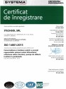 Certificat ITECHSOL - ISO 14001:2015 - Comercializare si instalare solutii cu energii regenerabile