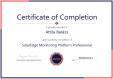 Certificat SolarEdge Monitoring Platform Professional 