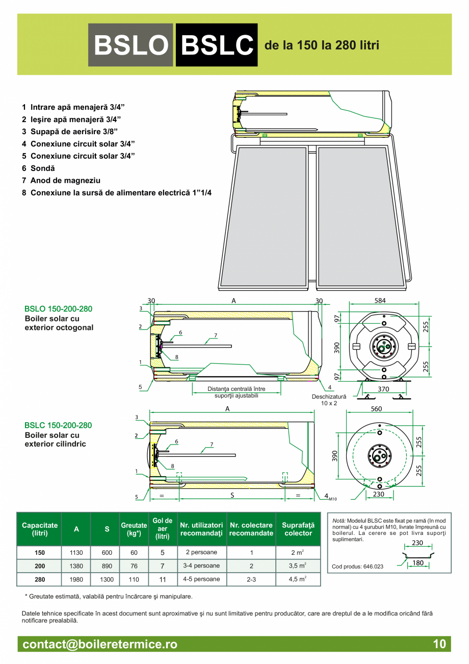 Pagina 11-Catalog - Boilere termice ITECHSOL Catalog, brosura Romana 010 1460

2,5

70

1,5

42

190 225 250

...