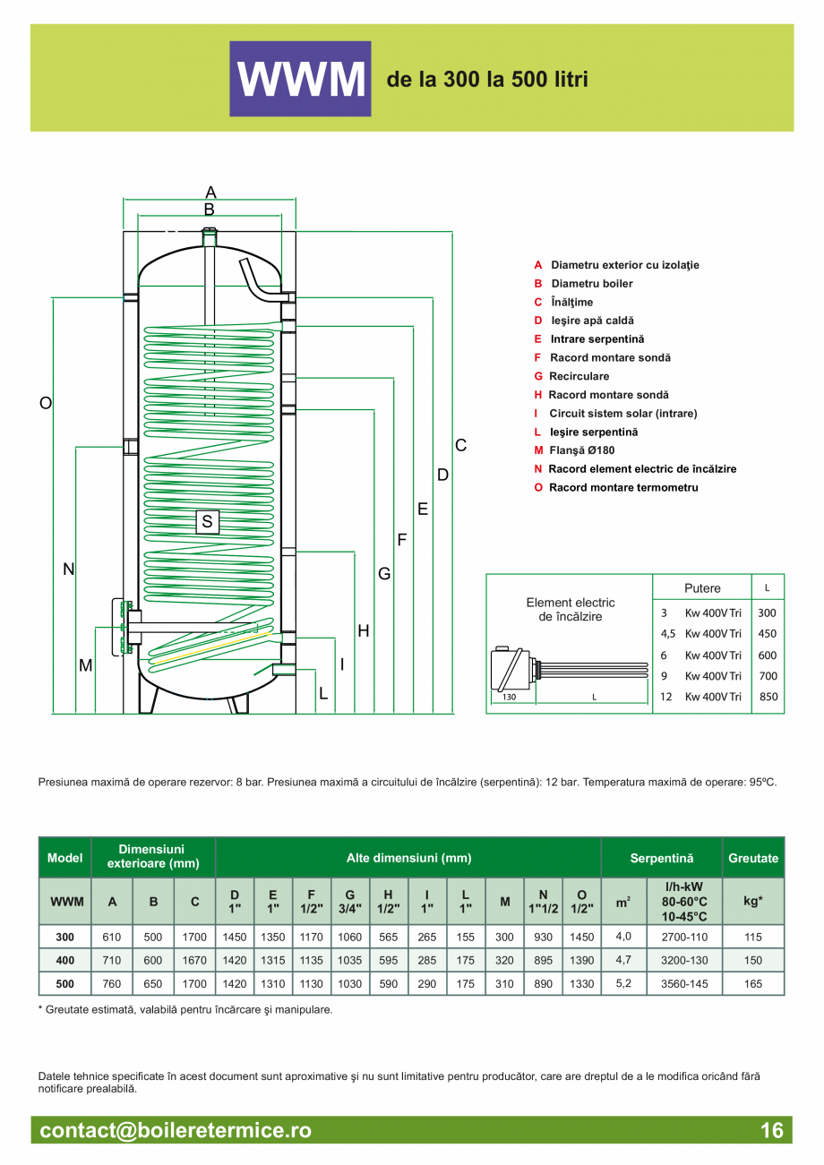 Pagina 17-Catalog - Boilere termice ITECHSOL Catalog, brosura Romana xat pe ramă (în mod
normal) cu 4...